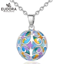 Eudora Sweet Macaron cake Color Harmony ball necklace Music Mexican Ball Maternity Jewelry Elegant Pendant for Newborn baby mom