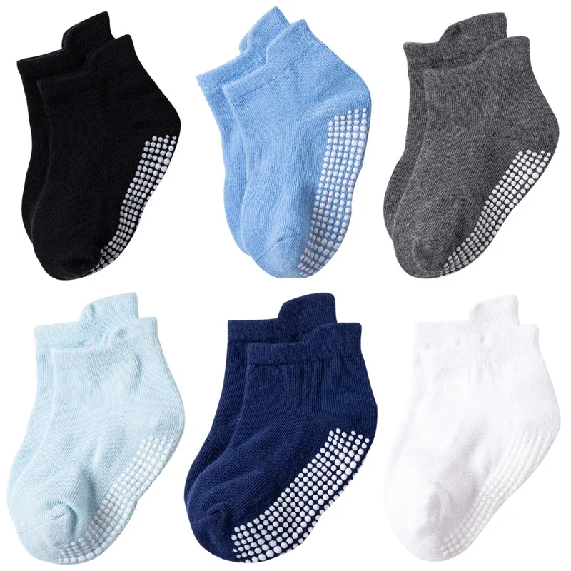 12 Pairs/lot Baby Socks Set Casual Toddler Boy Girl Clothes Accessories 0 To 5 Yrs Kid Short Sock Non Slip Breathable Bebe Stuff