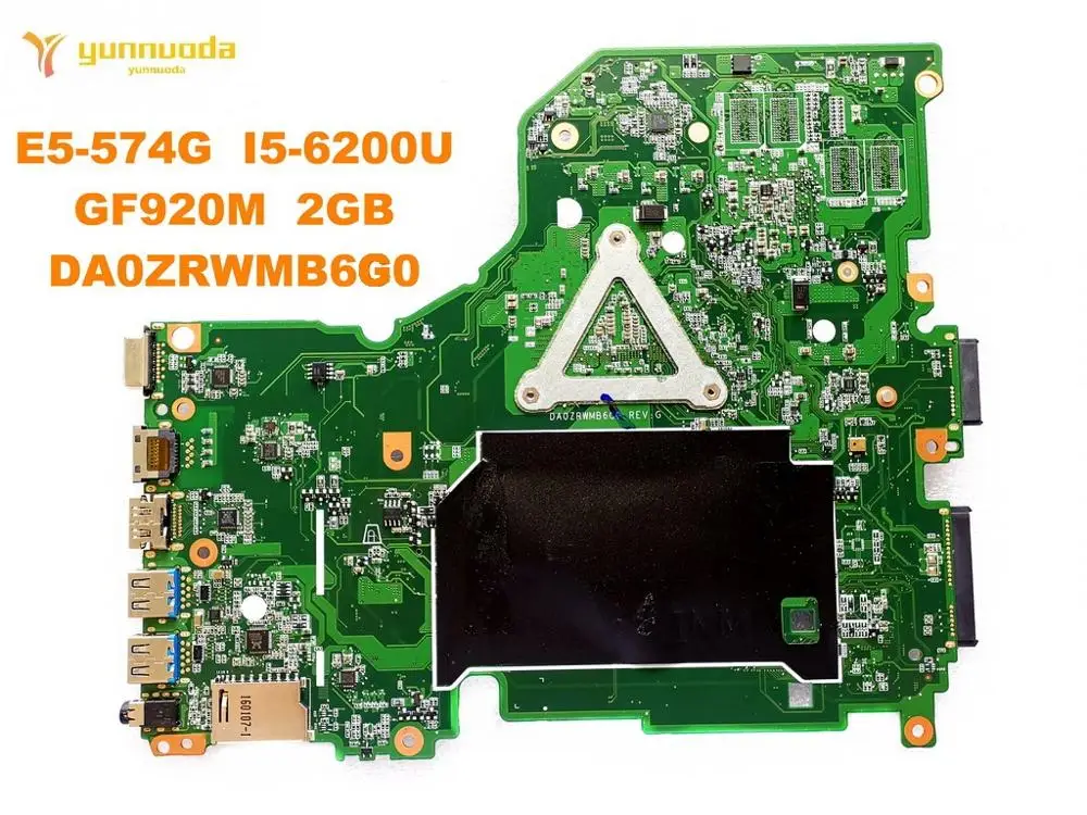 Original for ACER E5-574G  laptop motherboard  E5-574G  I5-6200U  GF920M 2GB  DA0ZRWMB6G0  tested good free shipping