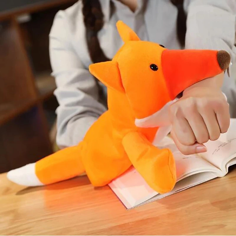 Plush Hand Puppet Soft Animals Puppet Bird Fox Hand Puppet For Kids Adult Pretend Playing Dolls