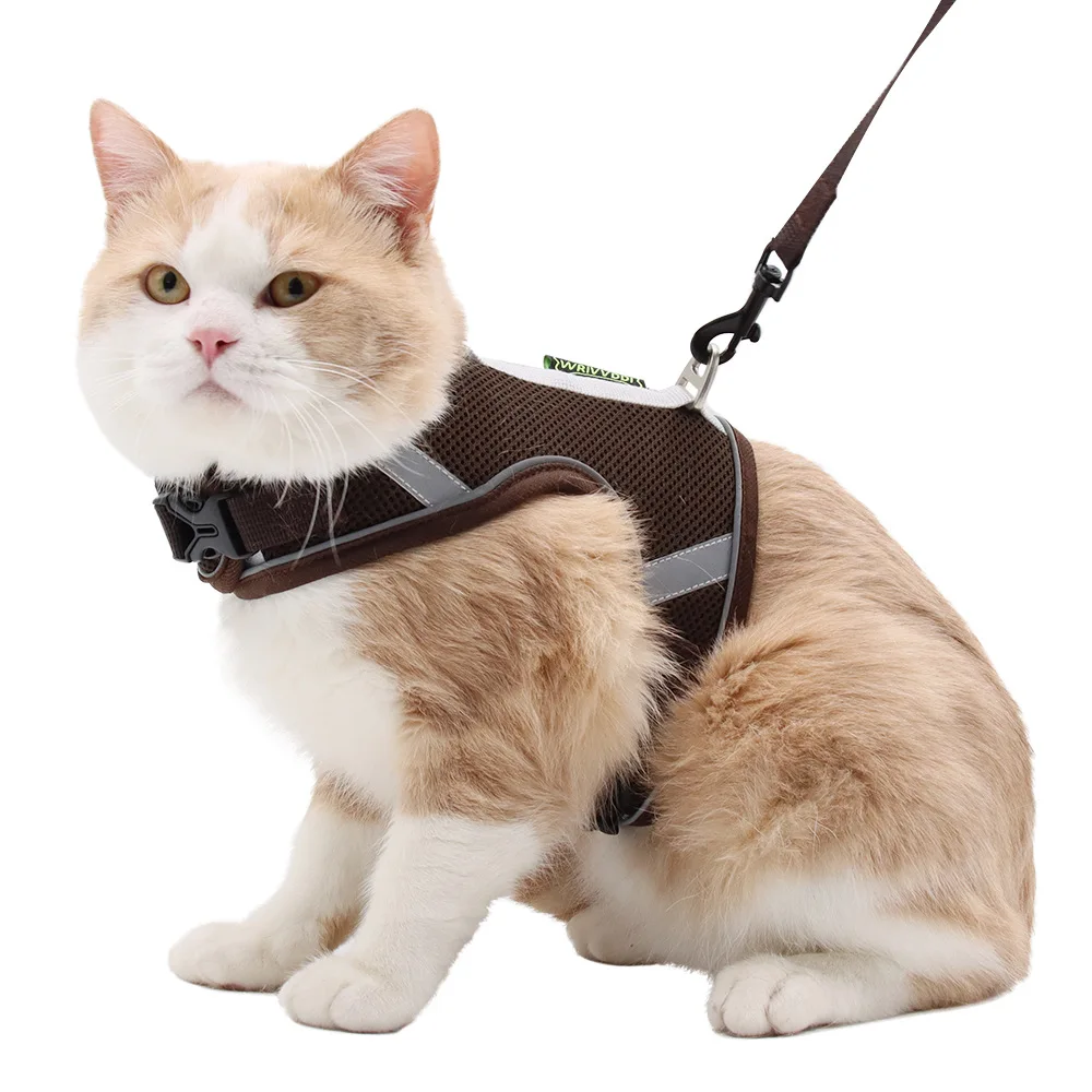 Adjustable Reflective Harness for Dogs and Cats, Breathable Vest, Pet Accessories, Small, Medium, Large, XS-L