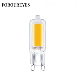 Bombilla G9 LED 220V 110V 3W COB Lamp Glass Body White Warm White LED Source Lighting  Replace Crystal Light Old Halogen Bulb