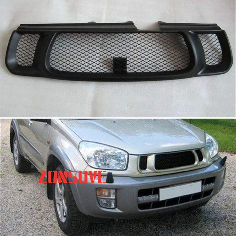 For Toyota RAV4 RAV-4 2001 2002 2003 Year Refitt Front Center Racing Grille Cover Accessorie Body Kit