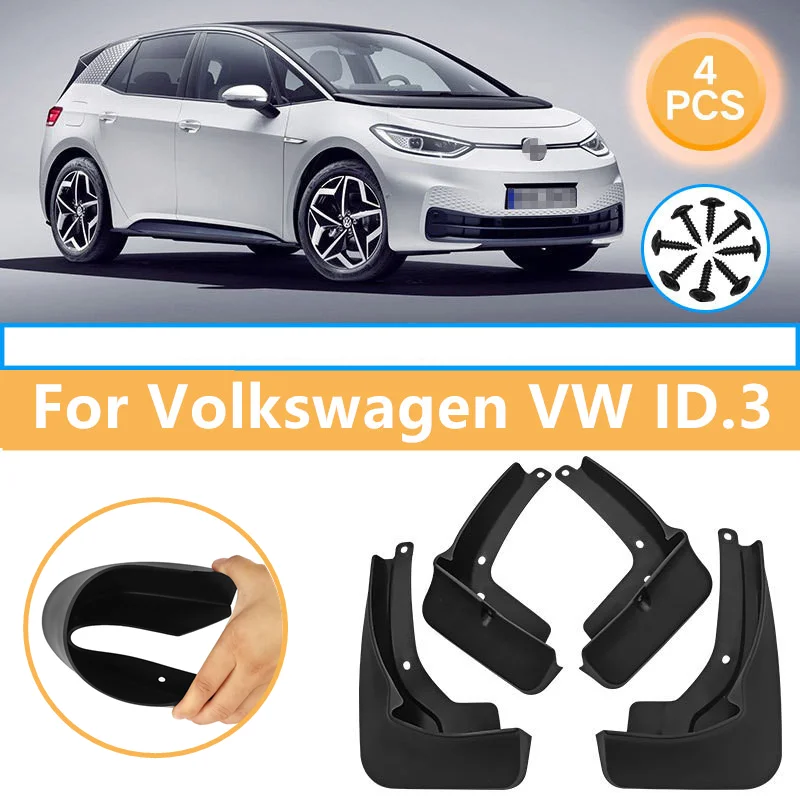 

4pcs Mudflaps For Volkswagen VW ID.3 Mudguard Fender Mud Flap Guard Splash Mudguards Car Accessories