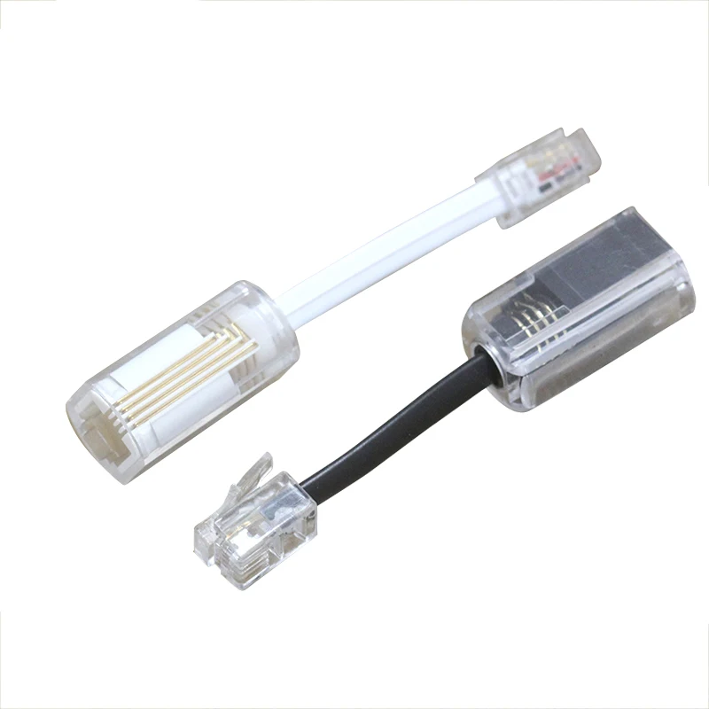 RJ11 Male to Female 360 Degree Multidirectional Rotator Telephone Handle Wire Anti Winding  Knotting Rotary Phone Handset Wire