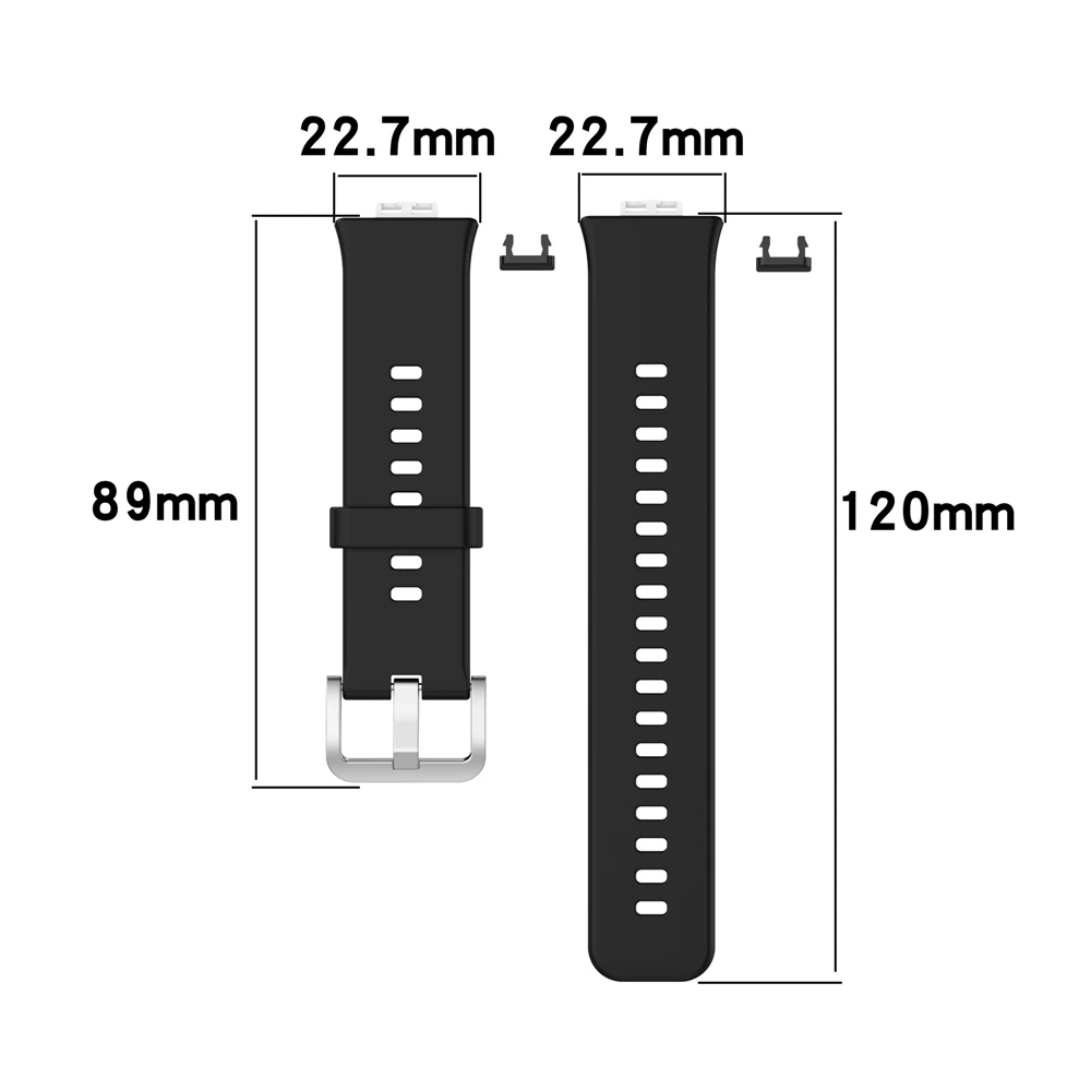 Soft Silicone Strap For Huawei Watch Fit Wriststrap Belt Sport Watchband Bracelet Fitness Smart Watch Strap Replacement Band