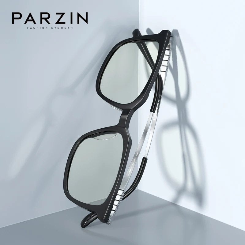 

PARZIN Acetate Anti Blue Light Glasses Men Computer Glasses Frame Vintage TV Gaming Goggles New Office Gafas De Lectura 15802