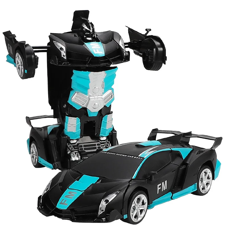 

2 in 1 Electric RC Car Transformation Robot Toys 1:18 Remote Control Sport 360 Rotation Deformation Children Boy Model Toy