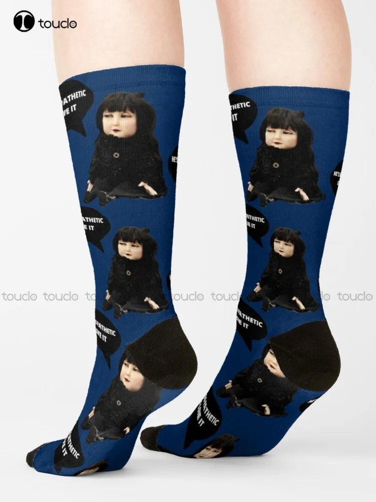 Mean Nadja Doll What We Do In The Shadows Nadja Doll Wwdits Nandor Laszlo Colin Socks Pink Socks Unisex Adult Teen Youth Socks