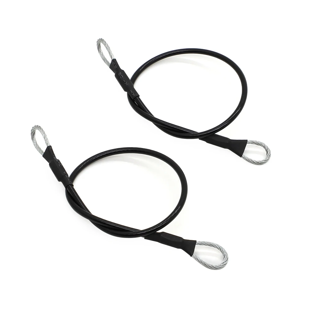 Cables de puerta trasera más largos para Honda Pioneer 700 y 1000, piezas UTV, 2014, 2015, 2016, 2017, 2018, 2019, correa para puerta trasera, 2 uds.