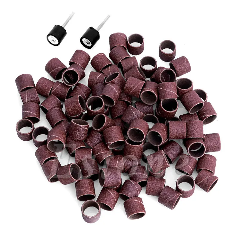 100pc Refills Grit Sanding Paper Bands 1/2