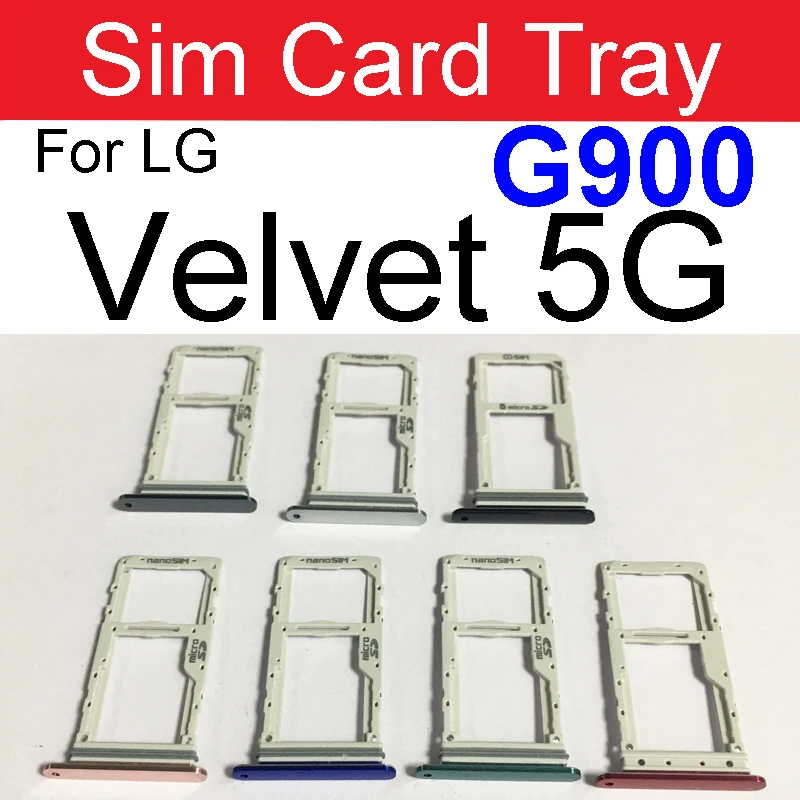 

Sim Card Tray Holder For LG Velvet 5G G900 Sim Card Slot Socket Flex Cable Replacement Parts For LG Velvet 5g