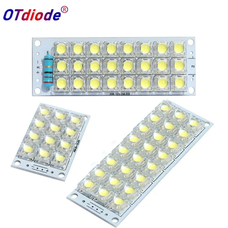 DC3V 5V 12V moduł tablicy Piranha 12 24 energooszczędna LED Super Bright Night Market zasilanie mobilne 3.3V lampa oświetlenia awaryjnego DIY Ki