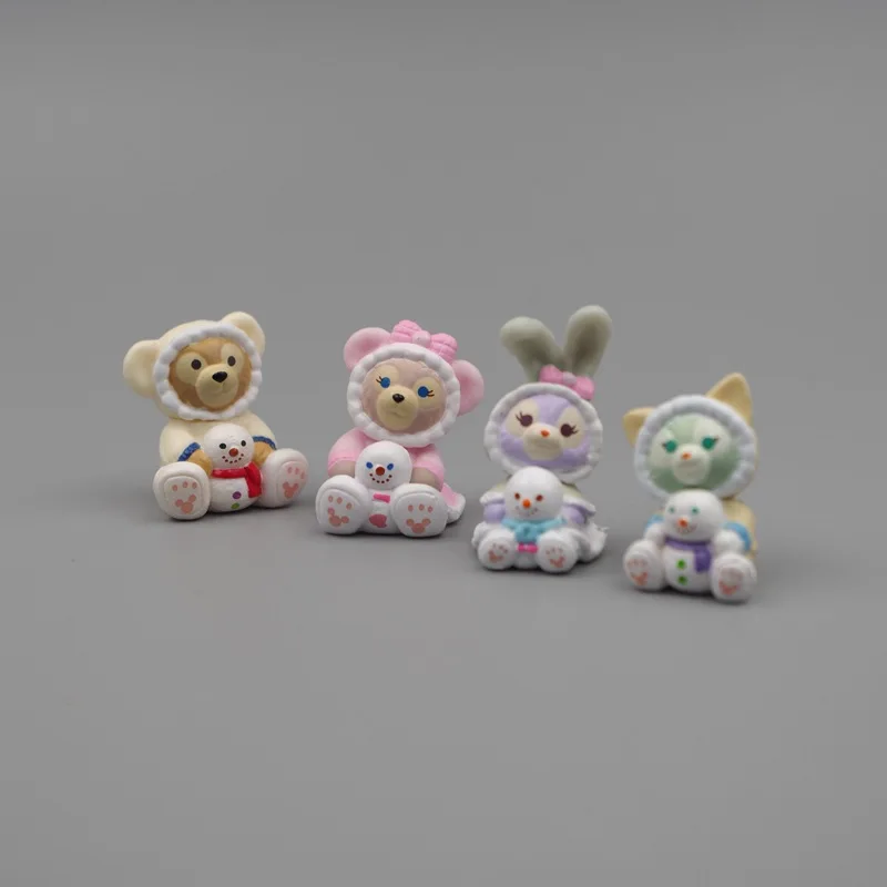 4 قطعة/المجموعة ديزني الدب دافي و ستيلا لو عمل الشكل لعبة الدمى جمع ثلج سلسلة الشكل دمى لعبة الهدايا للأطفال