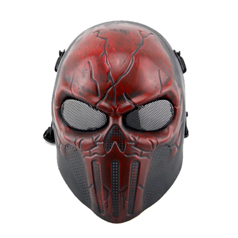 

Black CS Hunting Paintball Halloween Party Full Face Mask Military Army Tactical Airsoft Skull Skeleton Full Protective Mask