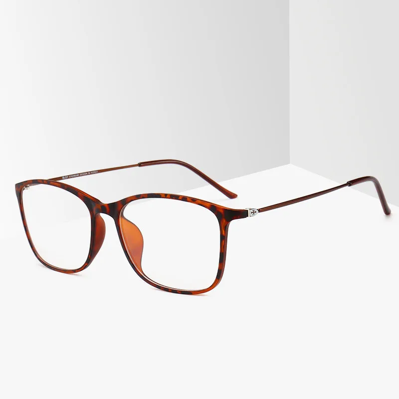 BCLEAR Fashion TR90 Glasses Frame Men or Women Ultralight Unisex Square Plain Glass Eyeglasses Male Optical Frame Eyewear Hot