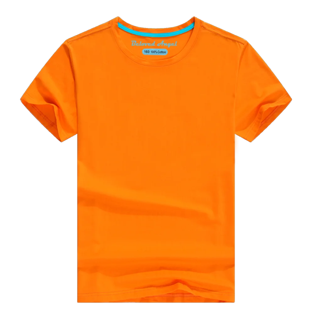 Short Sleeve T-Shirts Solid Color Team Clothes For Children Baby Boys Girls Cotton T-shirts Pure Colorful Clothes Baby Tops Tees