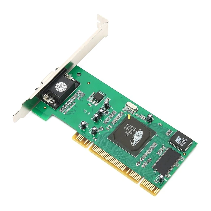 

Q1JF PCI VGA Display Card ATI Rage XL 8MB PCI Graphics Video Card Multi-user VGA Card