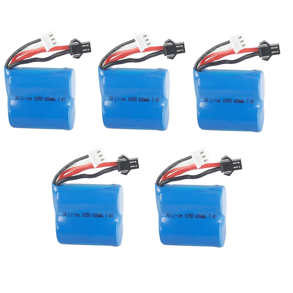 Batería Lipo mejorada para barco teledirigido H100 H102, batería de iones de litio de 7,4 V y 600mAh para barco teledirigido de alta velocidad S1 S2 S3 S4 S5, 7,4 v 2 S