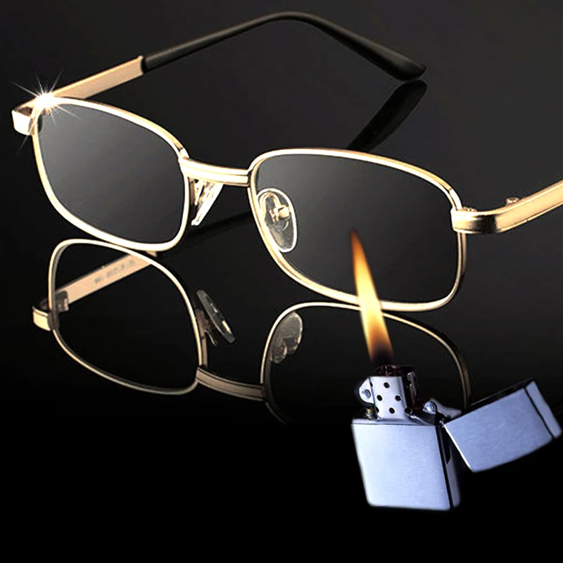 Anti-Scratch Glass Lens Reading Glasses Unisex Simple Ultralight Full Rim Presbyopic Eyewear gold/silver wholesale