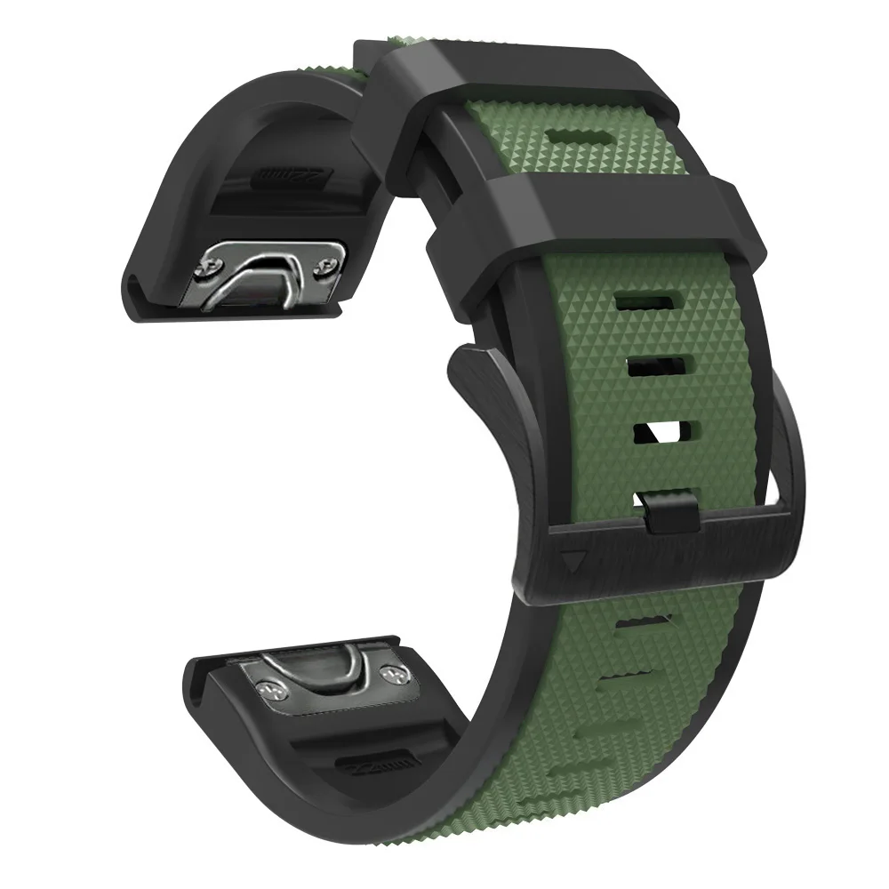 Correa de reloj de ajuste rápido de 26 y 22mm para Garmin Fenix 6X Pro 5X 3 HR Enduro, pulsera Easyfit de silicona para Garmin Fenix 6 6 Pro 5 5 Plus