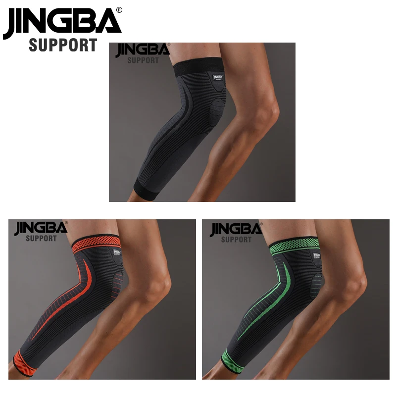 JINGBA SUPPORT Lengthen Warmth Nylon Compression Knee Pads At Arthritis kneecap Brace Safety knee Protector Basketball