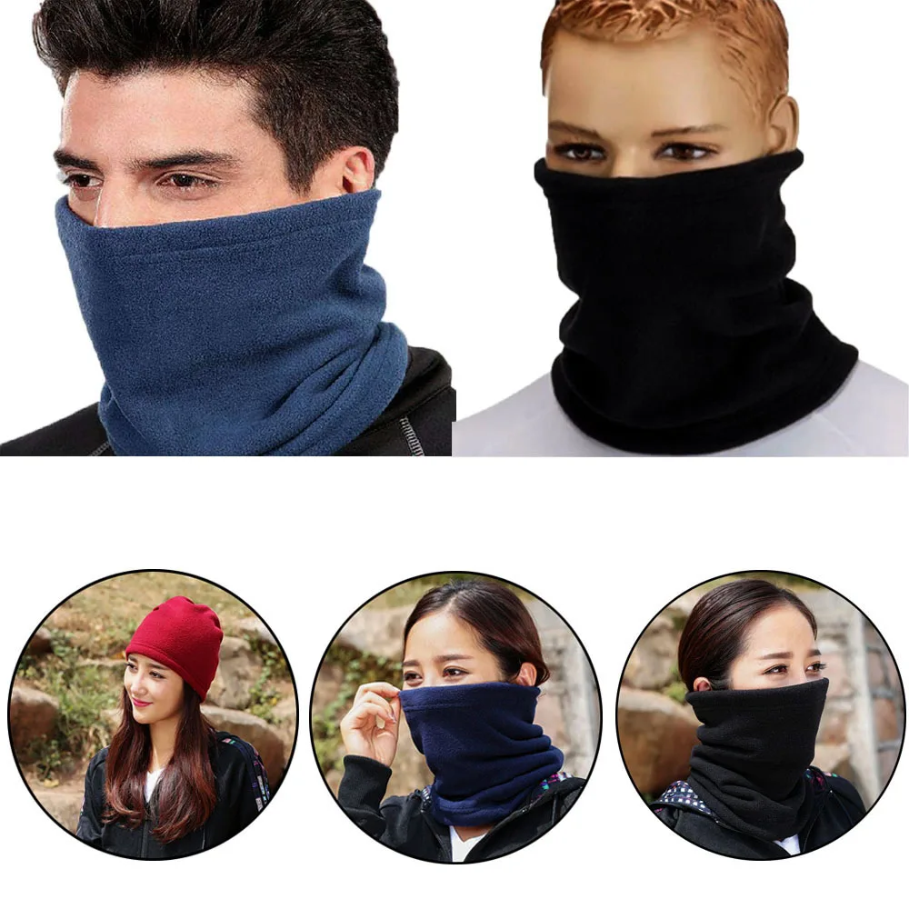 Hiking Scarf Camping Neck Tube Cycle Polar Fleece Outdoor Sport Balaclava Snood Neck Gaiter Warmer Cycling Camping Face Cover