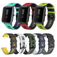 Amazfit Bip strap accessories For Xiaomi Huami Amazfit Bip Lite Silicone Band Wristband Amazfit GTS/GTR 42mm Bracelet Watchband