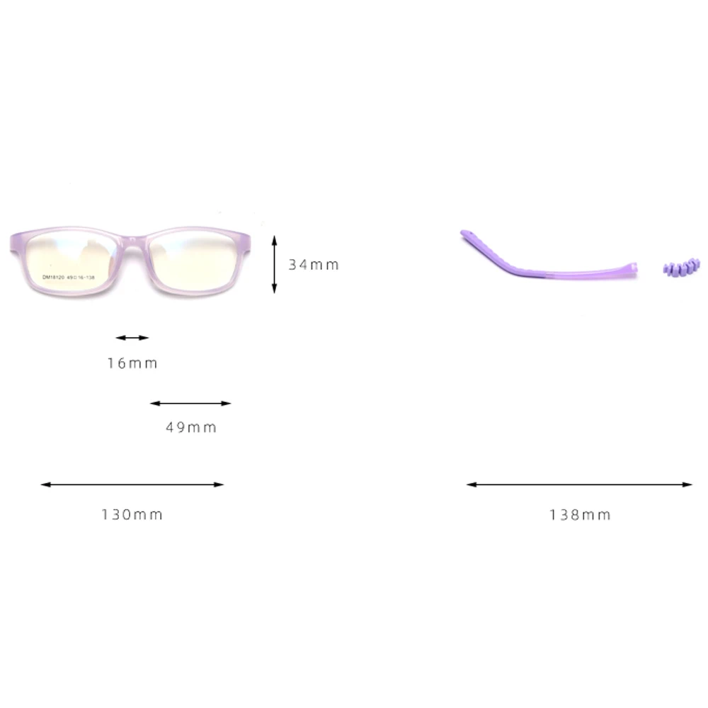 Kachawoo optical glasses frame boy black blue square eyeglasses for kids computer girl TR90 spectacles comfortable clear lens
