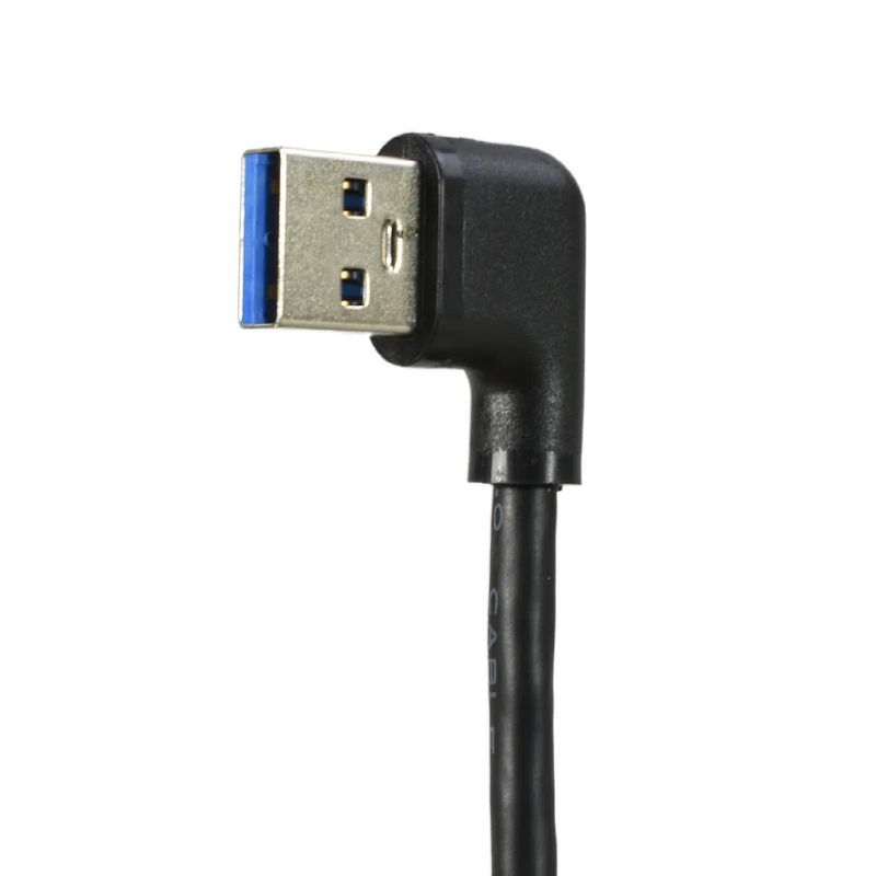 Same Side Double Bend Male to Male Usb3 USB3.0 Cable Short Double Right Angle 90 Degree Male USB 3.0 USB3.0 USB3 Cable Line Wire