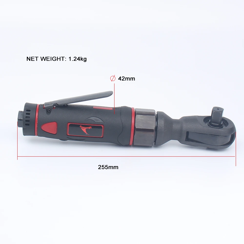 Yousailing mini chave de catraca pneumática de 1/2mm, mini chave inglesa para reparos automáticos, chave de nível industrial