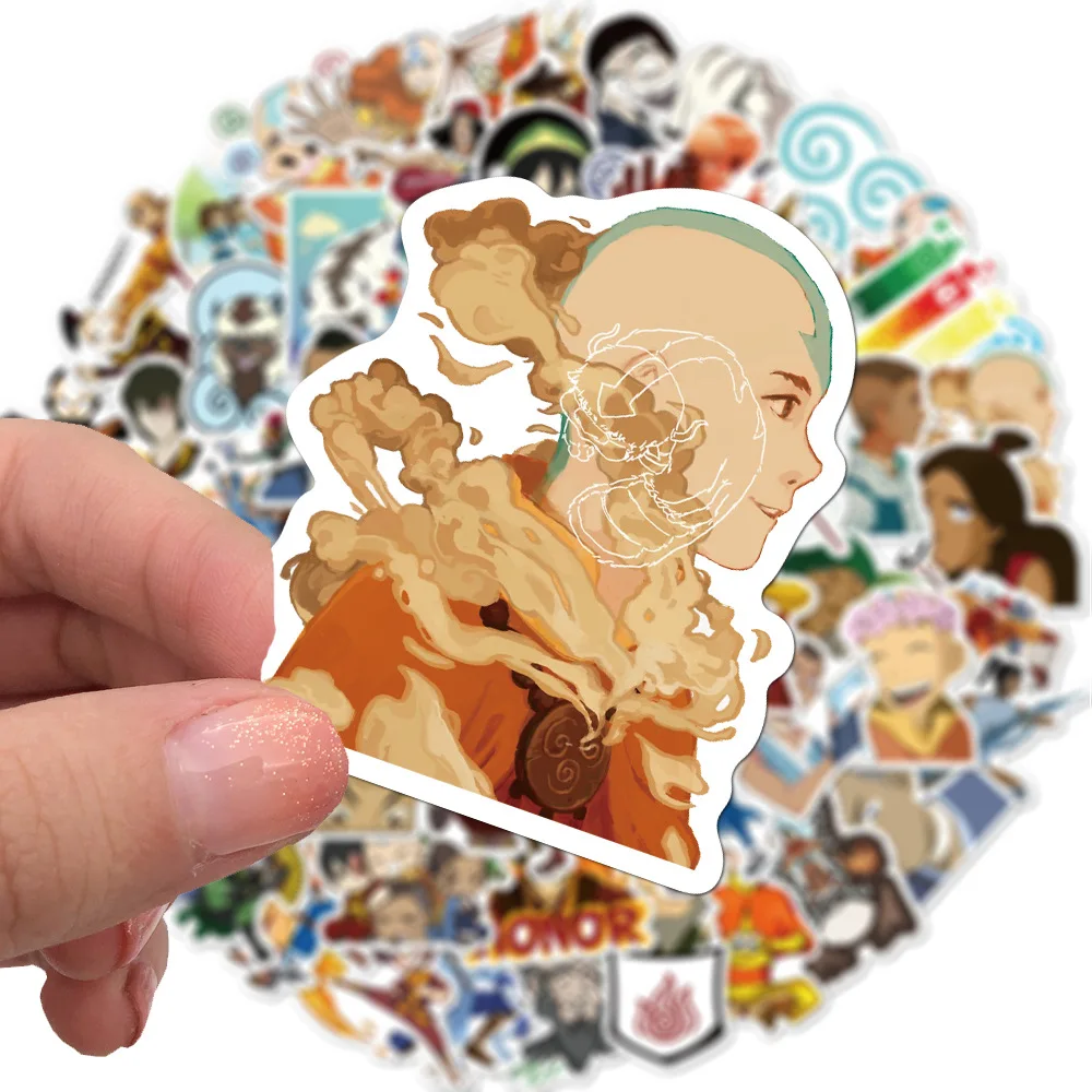 100 Pcs Cartoon Anime Stickers Avatar The Last Airbender Aang Katara Sokka Waterproof Stationery Stickers DIY Scrapbooking Diary