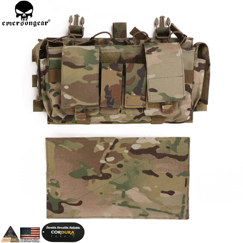 EMERSONGEAR-chaleco táctico de estilo MF Gen IV para caza al aire libre, aparejo de pecho, bolsa para revistas, EM7363