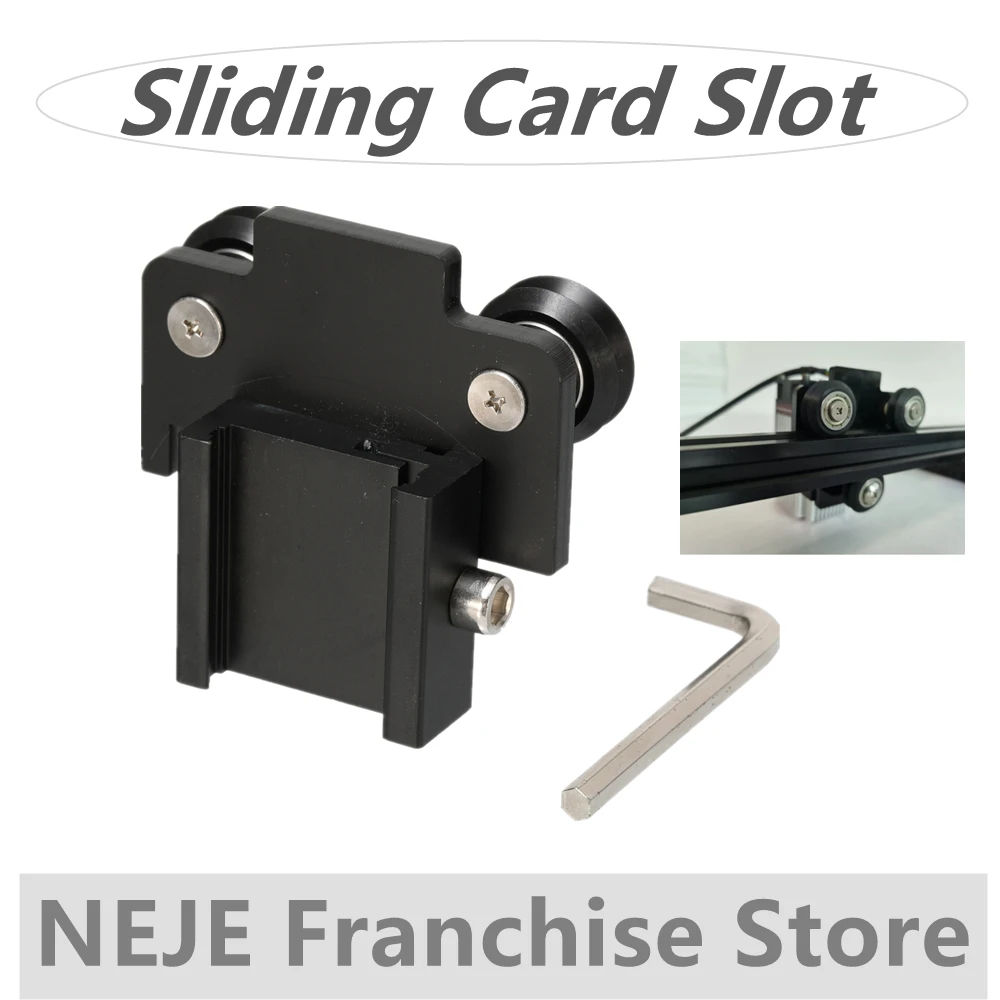 

NEJE Laser Module Pulley Sliding Card Slot Fixed Holder , Suitable for Master 2 machine, you can slide to adjust the focus