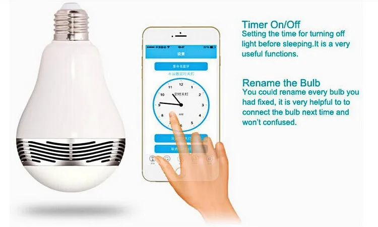 5pcs/lot Wireless Smart Bluetooth E27 LED Lighting Bulb With Playing Music Speaker Change Colour Via IOS And Android