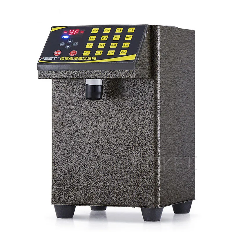 Mesin fruktosa jus buah gula otomatis kuantitatif, peralatan minuman toko teh susu 16 bingkai sangat presisi komersial