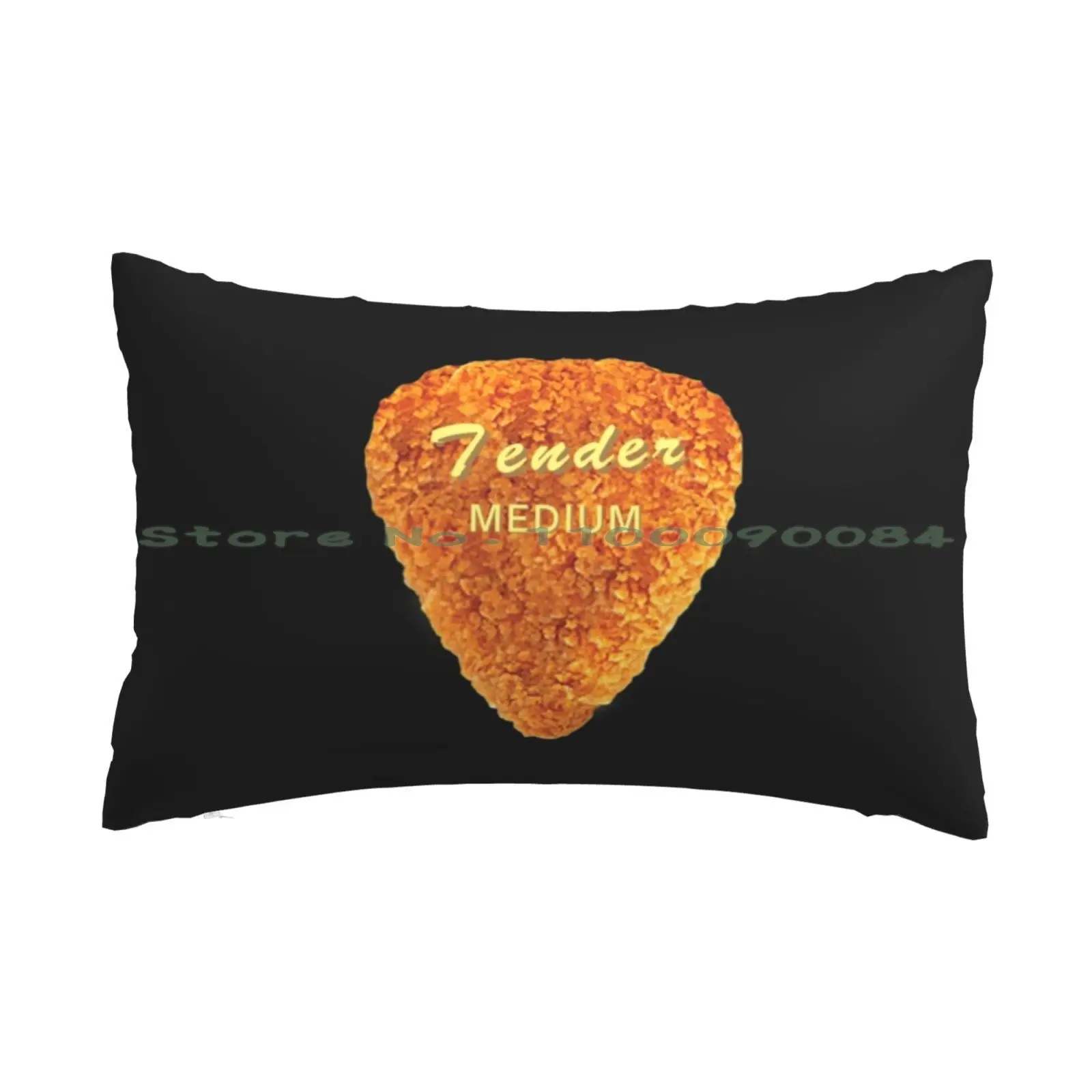 Funny Chicken Nugget Guitar Pick | Tender Medium Pillow Case 20x30 50*75 Sofa Bedroom Flowers Y2k Alt Indiekid Wolf