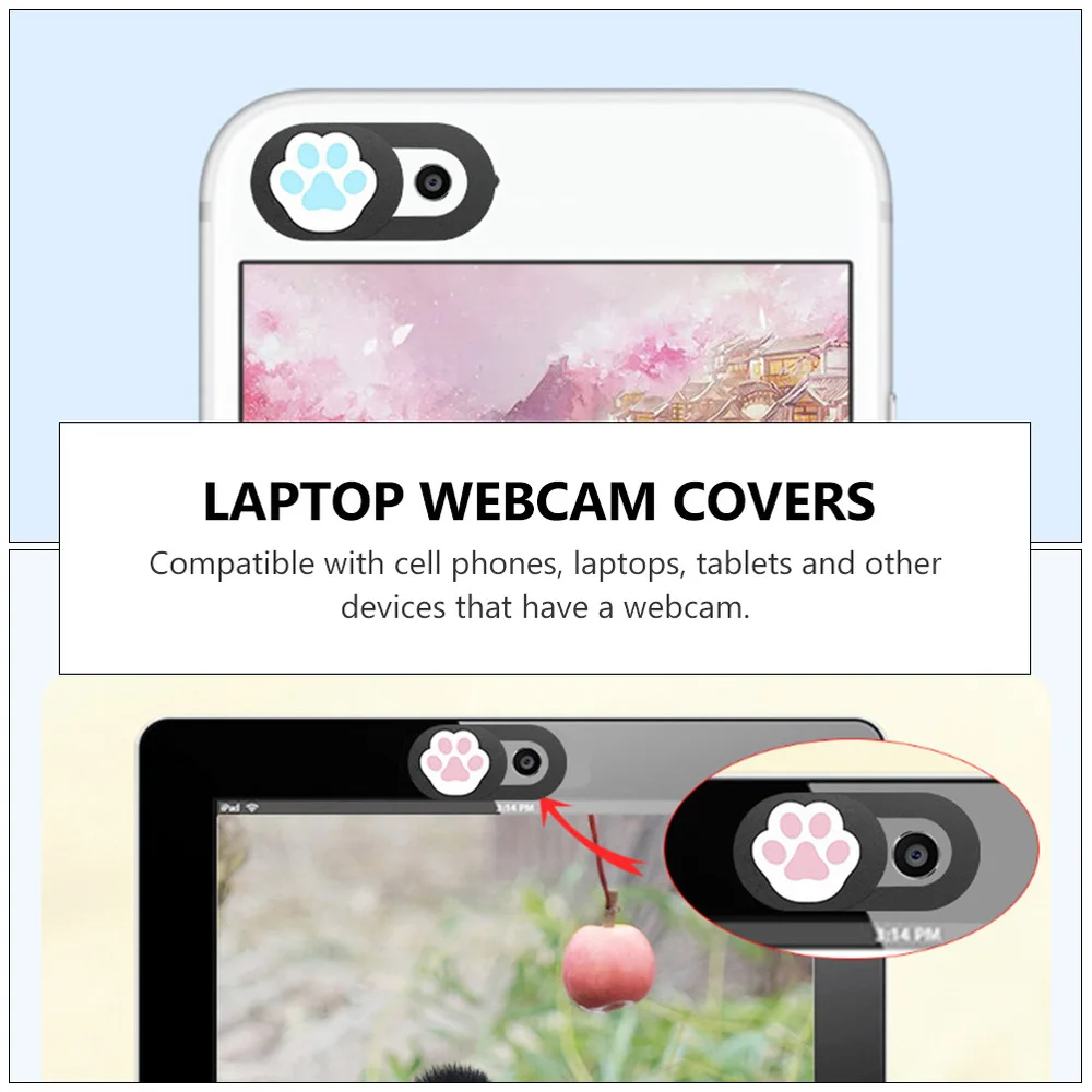 Cover Webcam Covers Laptop Slide Privacy Peeping Blocker Protector Computer Web Cat Claw Cartoon Safety Blocking