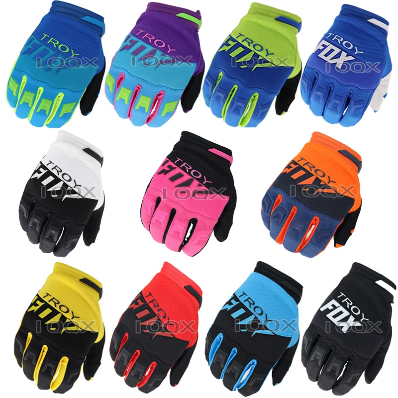 

11 Color Troy Fox Air Mesh MX ATV Motocross Race Gloves Mountain Cycling Sports Motorbike Motorcycle 360 Moto Gloves