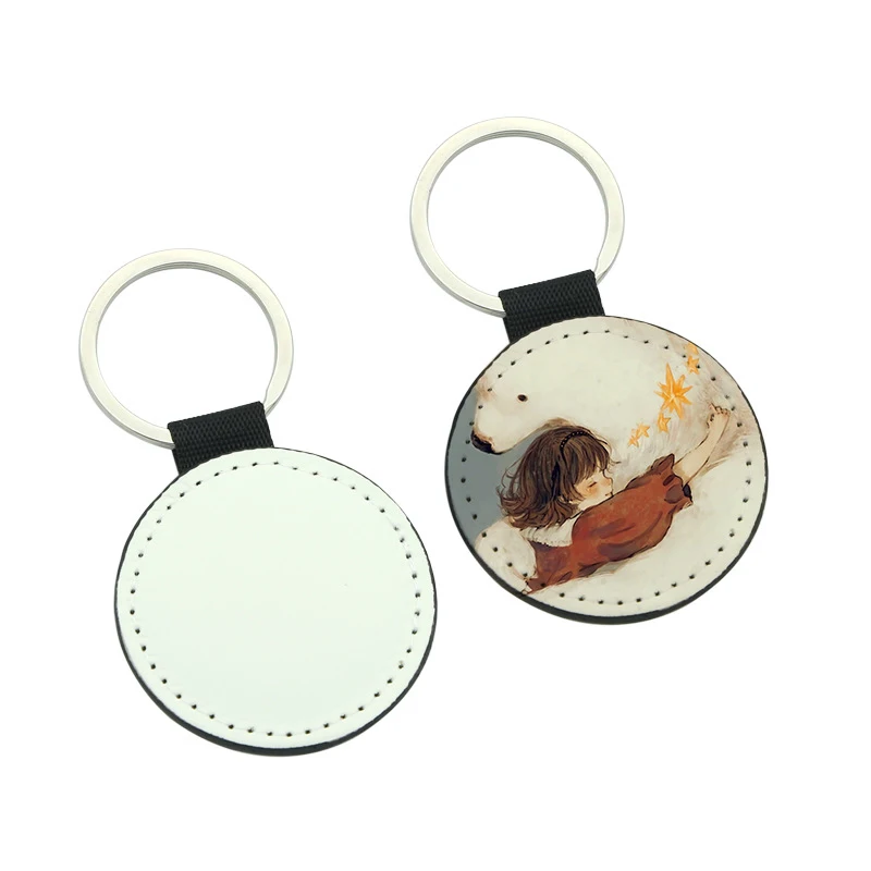 100Pcs Wholesale  Blank Sublimation Keychain For Double Side Printing Could Custom Your Own Design Heat Transfer Prodcuts