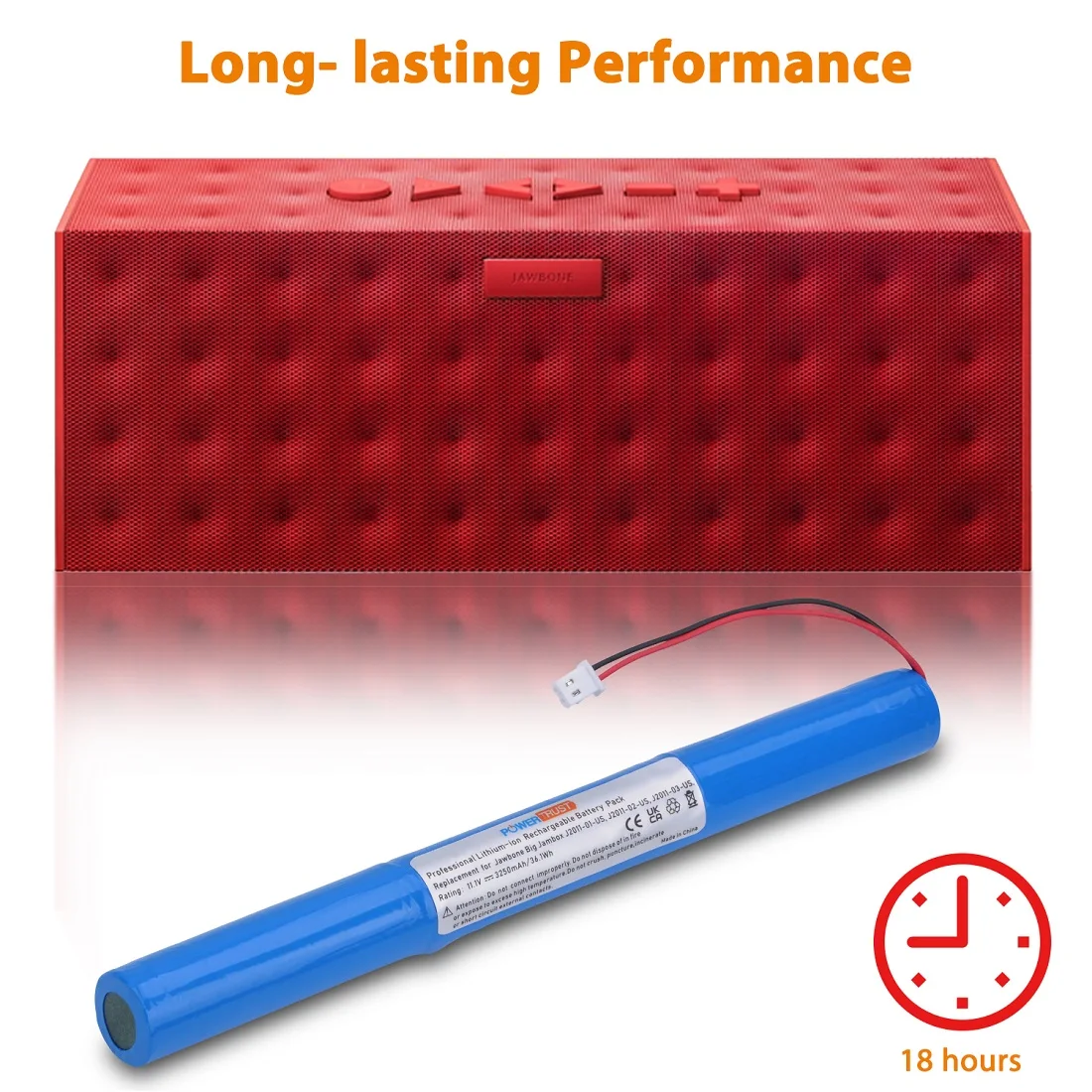 3250Mah Hoge Capaciteit Vervangende Batterij Voor Jawbone Big Jambox Draadloze Bluetooth Speaker J2011-03-US Met Gereedschap