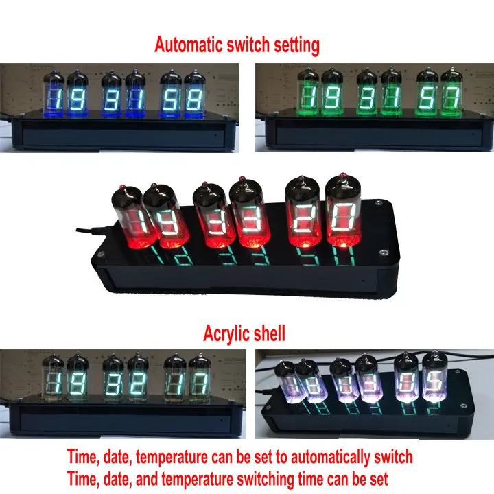 

IV-11 NB-11 fluorescent tube clock DIY suite VFD vacuum fluorescent display tube fluorescent tube