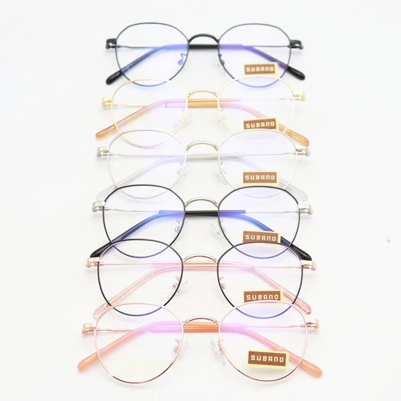 Wholesale Eyeglasses Women 5 Pcs/lot Polygon Alloy Glasses Frame Woman Fashion Cheap Retail Spectacles