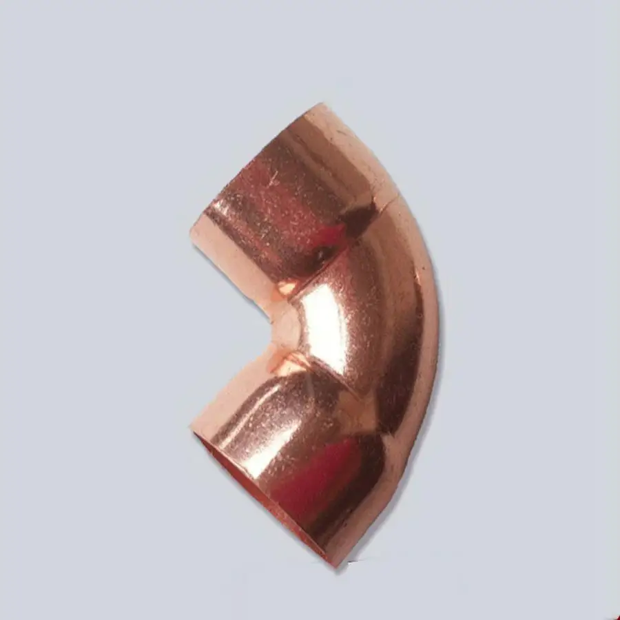 19mm Inner Dia x1.2mm Thickness Scoket Weld Copper End Feed 90 Deg Elbow Coupler Plumbing Fitting Water Gas Oil