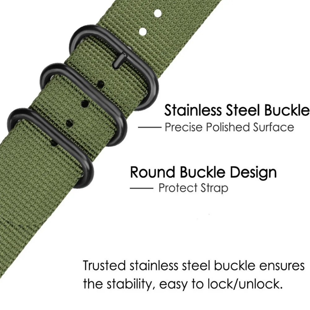 20 mm 시계 밴드 스트랩 샤오미 Huami Amazfit Bip Youth 나일론 팔찌 Garmin Vivoactive3 팔찌 교체 손목 스트랩