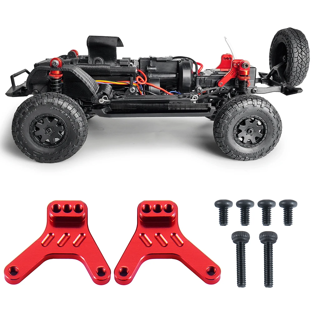 YEAHRUN Aluminiowe tylne wieże amortyzatorów CNC do Kyosho Jimny 1/18 MINI-Z 4x4 JEEP Wrangler Hilux 1/24 RC Crawler Car Parts