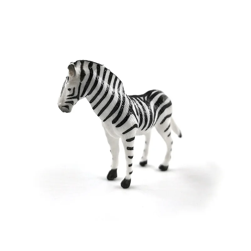 Simulation Small Zebra Figurine Animal Model DIY Home Decor Figure Miniature Fairy Garden Decoration Accessories Modern Statue