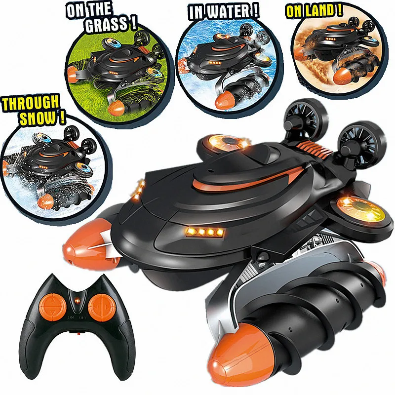 Big Size All Round Driving Amphibious Remote Control Stunt Car 2.4G Water And Land Multi-Terrain Waterproof Electric RC Boat Toy