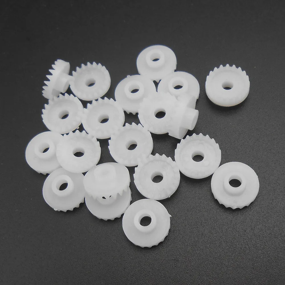 30PCS/Lot 0.5M 20T Plastic Crown Gear 0.5 Modulus 20 Teeth Aperture 3mm 2.95mm Speed Reduction Pinion DIY Model 4.6mm *FD912X30