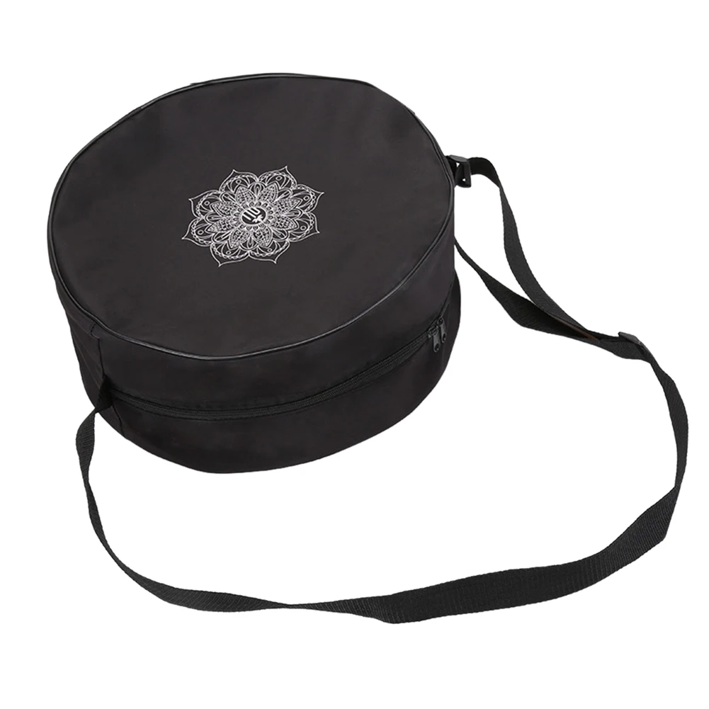 Yoga Wheel Bag Mandala Flower Print Nylon Yoga Circle Bag Large Capacity Double Zipper Pilates Wheel Backpack Yogas Bags